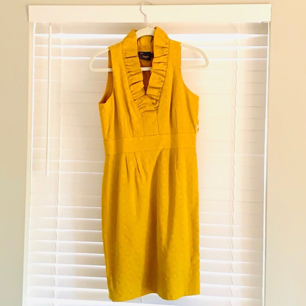 Just...Taylor Size 4 Mustard Yellow Dress